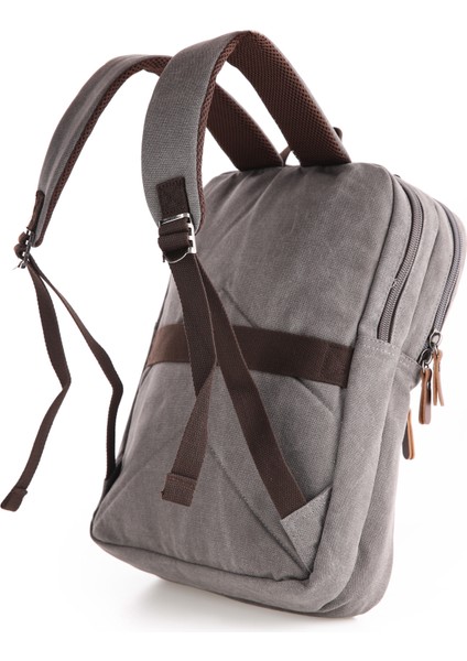 Gri Ççs 51399 Kanvas Sırt Çantası