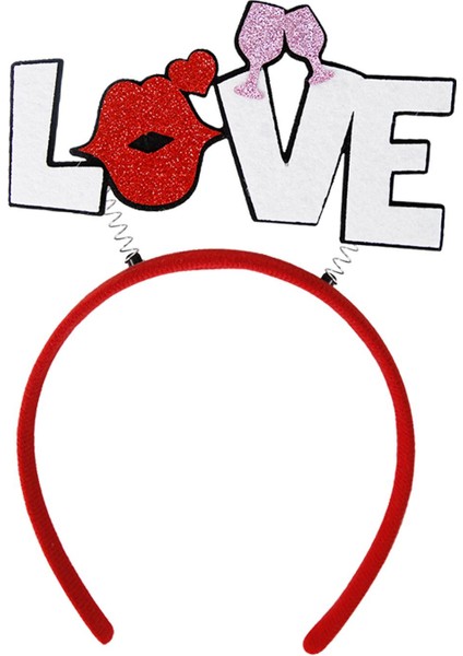 Sevgililer Günü Baş Bandı Partisi Saç Bantları Malzemeleri Festival Çocukları Sevecekleri Sever (Yurt Dışından)