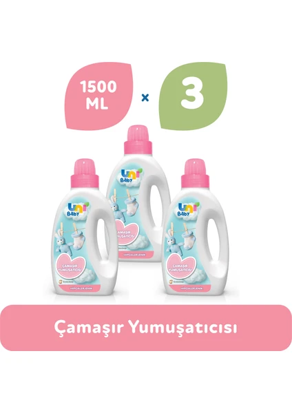 Uni Baby Çamaşır Yumuşatıcı 3'lü 4500 ml