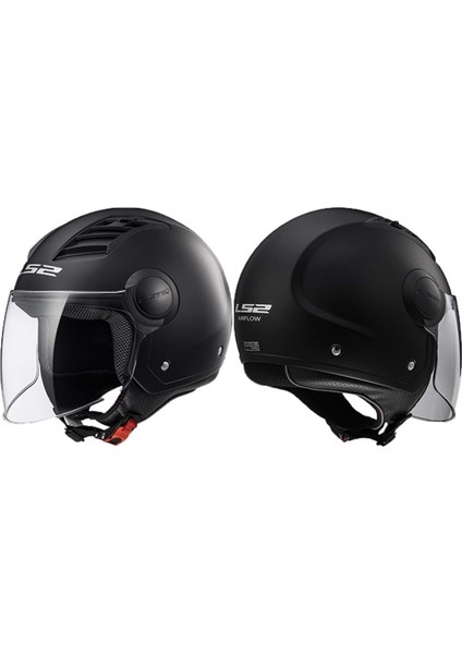 Airflow Mat Siyah Kask L