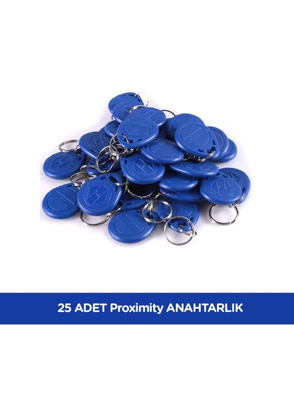 25 Adet Sarkey SR-600 Proximity Anahtarlık - Rfıd Tag - Göstergeç - 125 Khz
