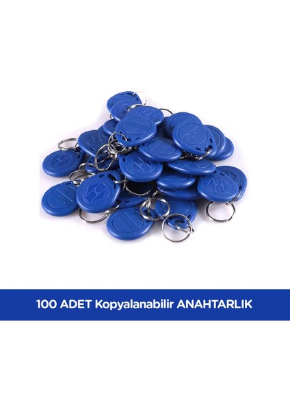 100 Adet Sarkey SR-602 Temic T5557 Yazılabilir - Kodlanabilir Anahtarlık - Rfıd Tag - Göstergeç