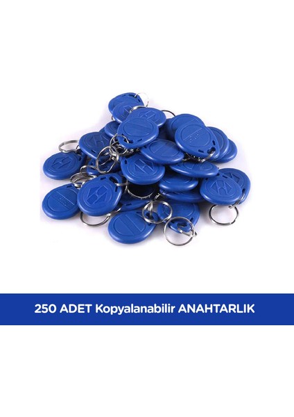 250 Adet Sarkey SR-602 Temic T5557 Yazılabilir - Kodlanabilir Anahtarlık - Rfıd Tag - Göstergeç