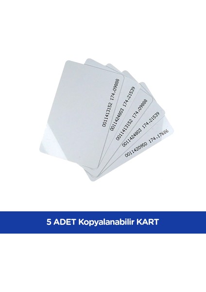 5 Adet Sarkey SR-622 Temic T5557 Yazılabilir - Kodlanabilir Kart - Rfıd Tag - Göstergeç