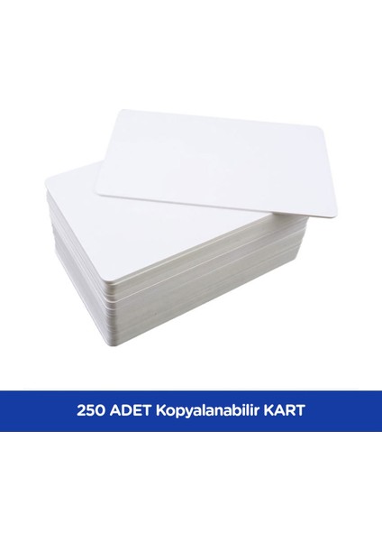 250ADET Sarkey SR-622 Temic T5557 Yazılabilir - Kodlanabilir Kart - Rfıd Tag - Göstergeç