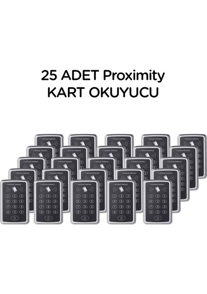 25 Adet Sarkey SR-204 Stand-Alone Proxmty Kart Okuyucu (125 Khz)