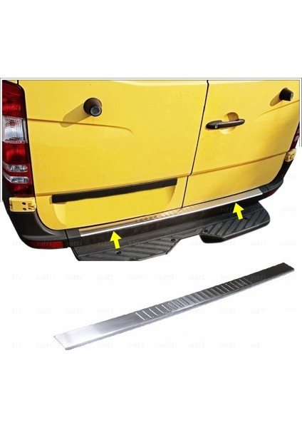 Vw Crafter Krom Arka Tampon Üstü Koruma 2006-2016 Arası P. Çelik