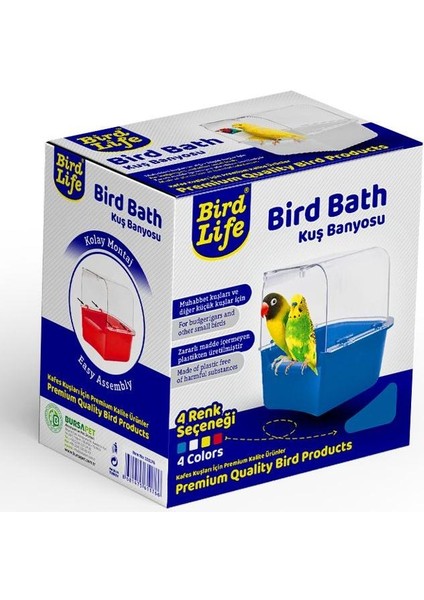 Bülbül Kanarya Muhabbet Kuşu Banyoluğu 12.5 x 12 x 13 cm - Beyaz fiyatları