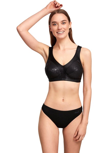 Basic Düz 2'Li Siyah Külot modelleri