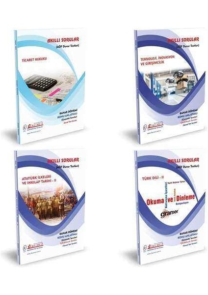 AÖF İşletme 2. Sınıf 4. Dönem Bahar Dönemi Konu Anlatımlı Soru Bankası Yeni