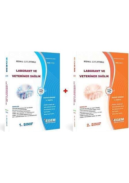 AÖF Açık Öğetim Laborant ve Veteriner Sağlık 1. ve 2. Sınıf 2 ve 4 Dönem Konu Anlatımlı Soru Bankası