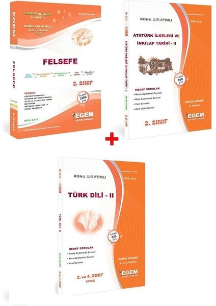 AÖF Açık Öğetim Felsefe 2. Sınıf Bahar Dönemi 4 Dönem Konu Anlatımlı Soru Bankası Set