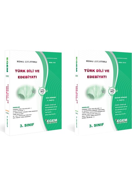 AÖF Açık Öğetim Türk Dili ve Edebiyatı 3. Sınıf Güz ve Bahar Dönemi Konu ve Soru