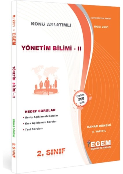 AÖF Açık Öğetim Yönetim Bilimi 2 Konu Anlatımlı Soru Bankası