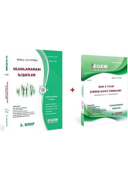 AÖF Açık Öğetim Uluslararası İlişkiler 3. Sınıf 6 Dönem (Bahar) Konu Anlatımlı Soru Bankası +Çıkmış