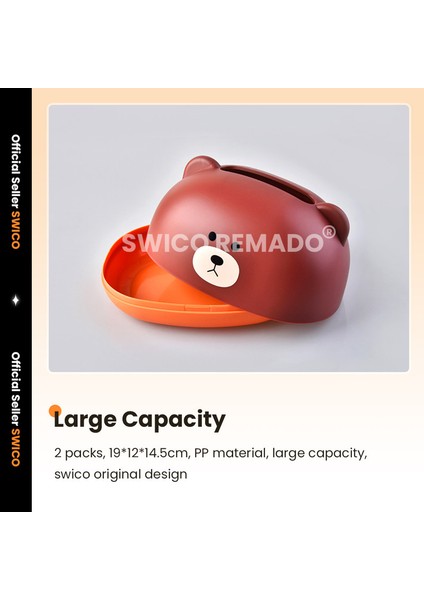 Hayvan Şekilli Mendil Tutucu 2 Adet (Yurt Dışından) modelleri