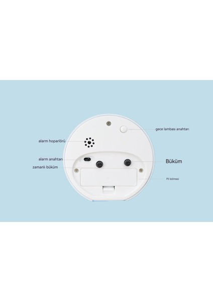 Basit Sessiz Küçük Çalar Saat Yaratıcı Yatak Odası Saati Başucu Saati (Yurt Dışından)