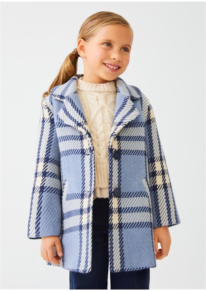 Kız Çocuk Kareli Kaban fiyatları