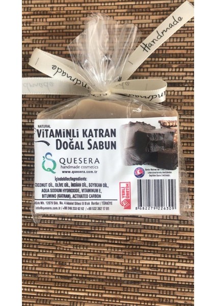 Natural E-Vitaminli Katran Sabunu El Yapımı Doğala Özdeş 80 Gr.