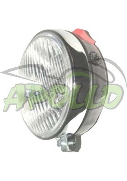 Mobylette Ön Far Yuvarlak Siyah