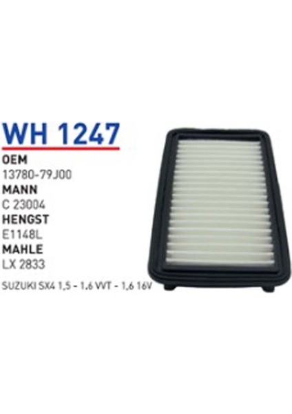 Fıltre Hava Suzuki Sx4 1.5 - 16 Vvt - 1.6 16V