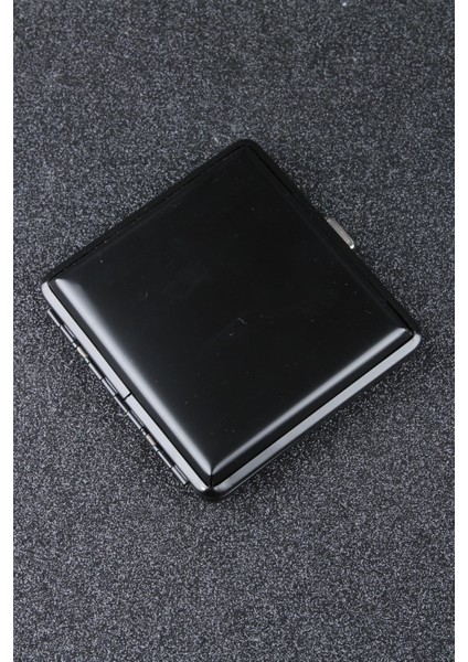 Kare Siyah Mat Metal Sigara Tabakası SMTBKCB006R1