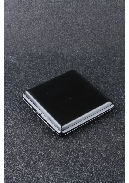 Kare Siyah Mat Metal Sigara Tabakası SMTBKCB006R1