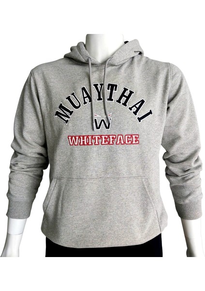 Muay Thai Kapüşonlu Sweatshirt (Gri)