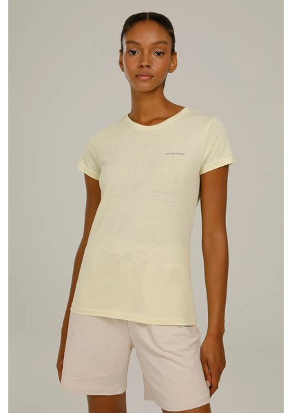 Kadın Basic T-Shirt C Neck CT122 3fx Sarı/yellow 23S43CT122