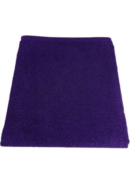 12 Adet Mor Mikrofiber Kuaför El Yüz Spor Havlusu Saç Boyası Tutmayan 50 X90 cm