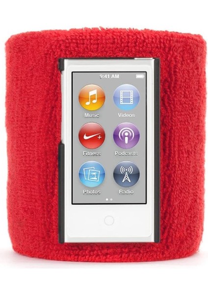 Ipod Nano 7 Sportcuff Bilek Bandı Kılıf Kırmızı RE36646