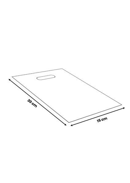 Baskısız El Geçme Mağaza Poşet -15*20- 500ADET