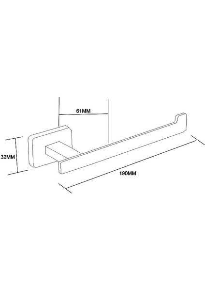 Tuvalet Kağıtlık Line Krom