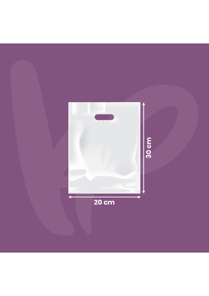 Baskısız El Geçme Mağaza Poşet- 25*30- 1000ADET