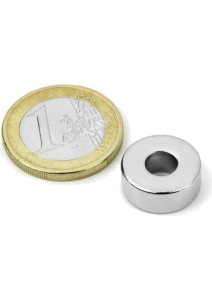 1 Adet Çap 15MM x Del.çapı 5mm x Kalınlık 5mm Süper Güçlü Delikli Neodyum Mıknatıs fiyatları