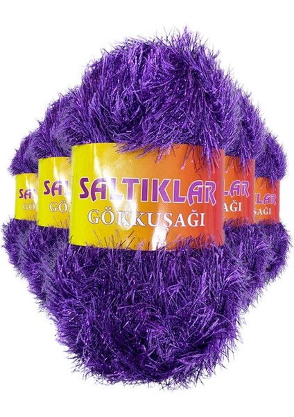 5 Adet Gökkuşağı El Örgü İpi Yünü 30