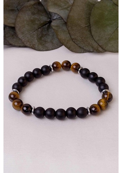 Kaplan Gözü ve Oniks Taşı Bileklik