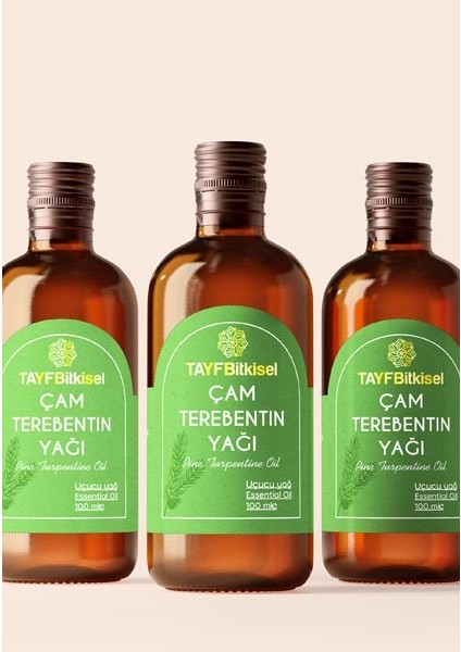 Tayf Bitkisel Uçucu Çam Terebentin Yağı 100 Ml. (%100 Saf)