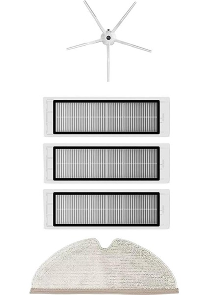 Roborock S5 Max Robot Süpürge Uyumlu 5'li Yedek Parça Seti