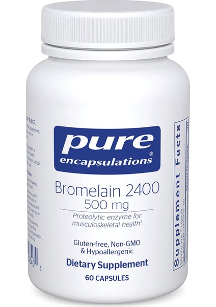 Bromelain 500 mg 60 Vegetarian Kapsül Hypoallergenic