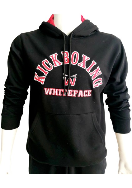 Kickboks Kapüşonlu Sweatshirt (Siyah)