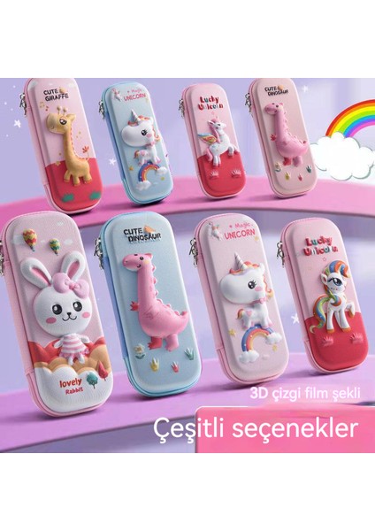 Çocuk 3D Bez Kalem Kutusu Kırtasiye Öğrenci Kalem Kutusu (Yurt Dışından)