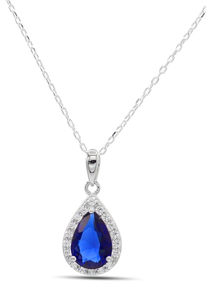 Safir Taşlı 925 Ayar Gümüş Üçlü Set 201021919 fırsatları