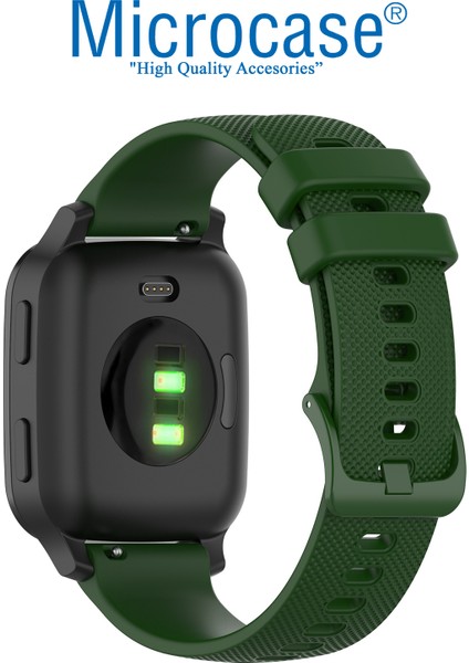 Amazfit Bip 3 1.69 Inch Için Nokta Desenli Silikon Kordon Kayış - KY30