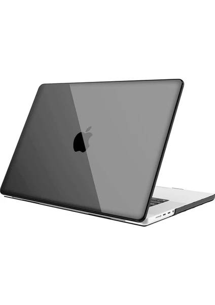 Nezih Case Apple Macbook Pro 2023 14 Inç M2 Pro/max A2779 Uyumlu Siyah Parlak Kristal Tam Korumalı Kılıf