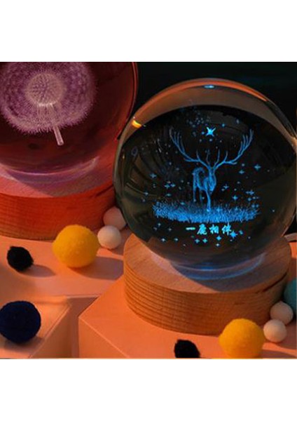 Büyük Boy Işıklı Ahşap Kaideli Uzay Temalı Cam Küre 8cm modelleri