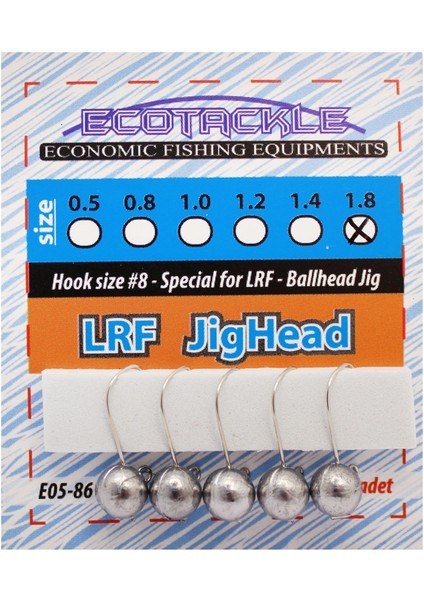 Lrf Jighead 5p 1.8 gr
