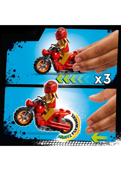 City Dönen Gösteri Yarışması 60360 - 6 Yaş ve Üzeri Çocuklar için 1 veya 2 Oyunculu Gösteri Motosikleti ve Minifigür İçeren Yaratıcı Oyuncak Yapım Seti (117 Parça)