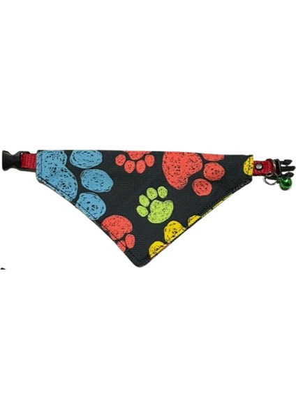 Desenli Fular Bandana Kedi Tasması