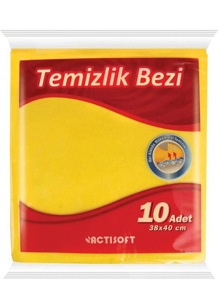 Sarı Temizlik Bezi 10'lu